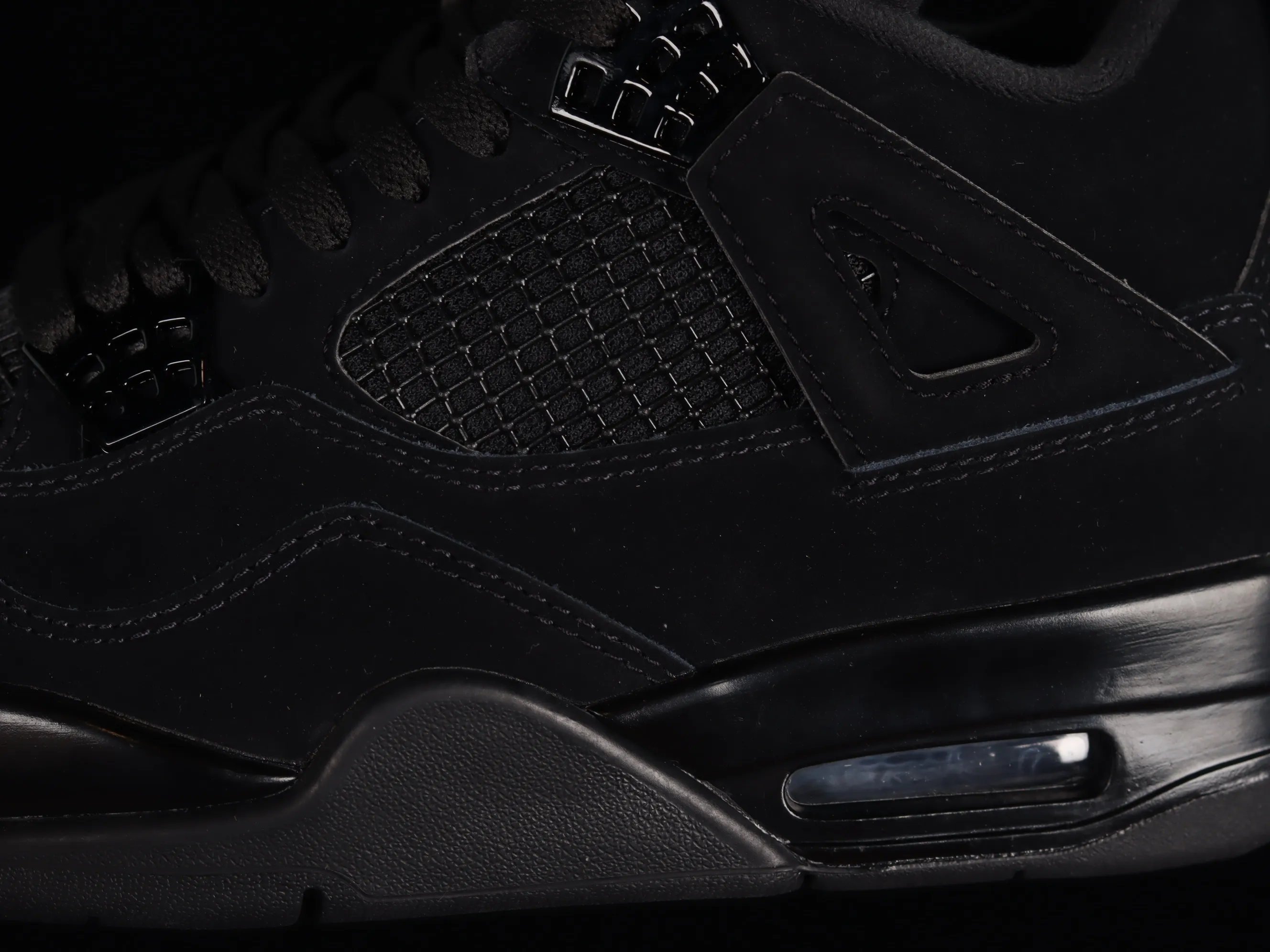 All categories Air Jordan Jordan series basketball shoes Air Jordan 4 OG version Air Jordan 4 Retro "Black Cat" AJ4 Joe 4 Black Cat First layer matte CU1110-010
